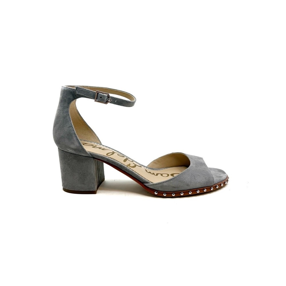 Sam Edelman | Susie Grey Suede Block‎ Heel Sandals Size 9.5